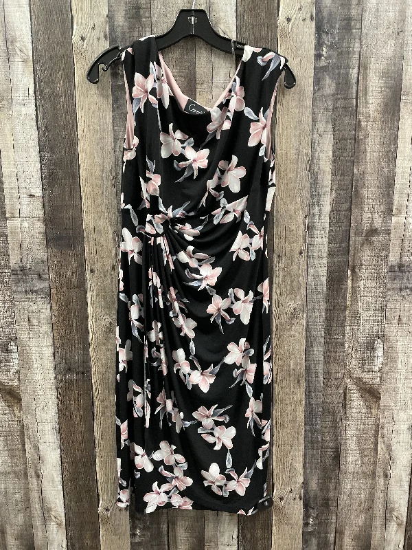 one-shoulder dressDress Work By Connected Apparel In Floral Print, Size: M