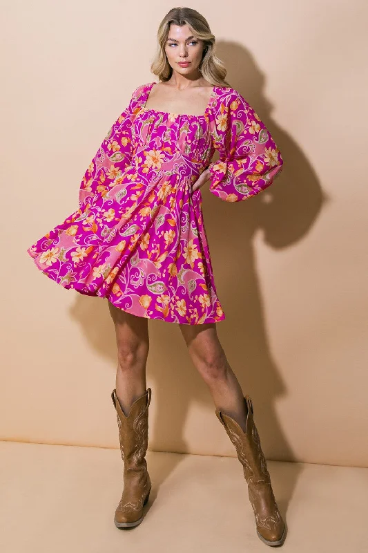 oversized dressOrchid Floral Flowy Dress