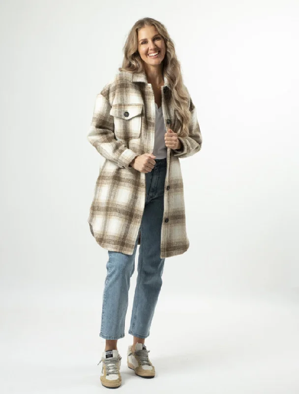 insulated jacketStella & Gemma Kelly Coat - Earthly Checks