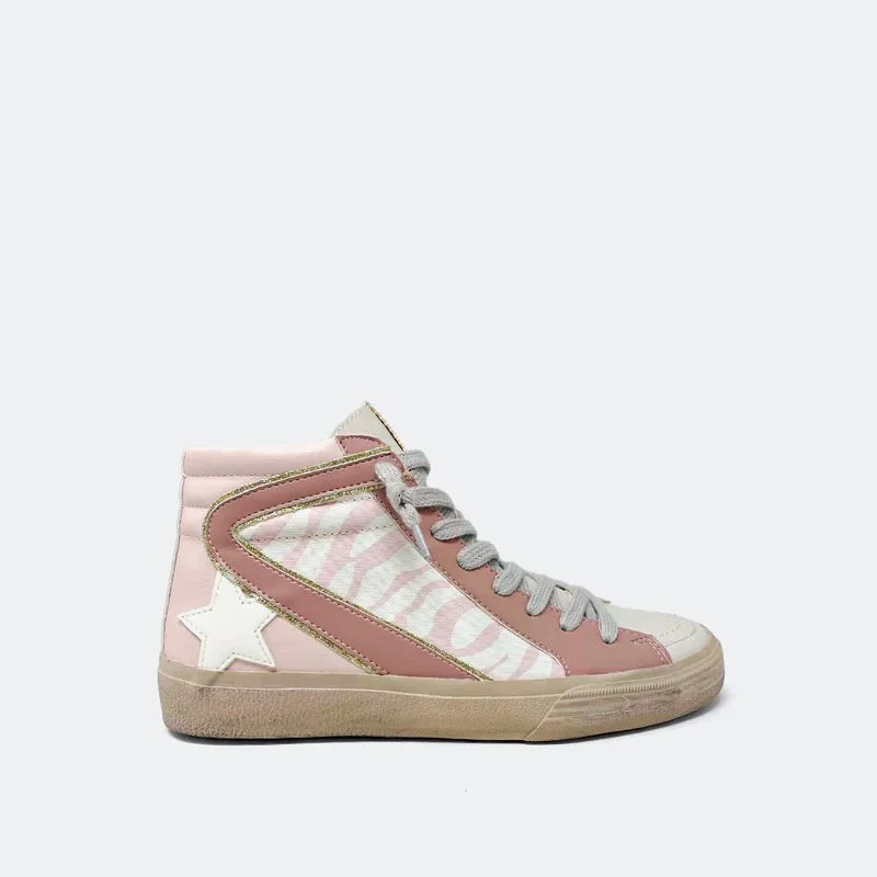 printed dressRoxanne Blush Zebra Sneakers