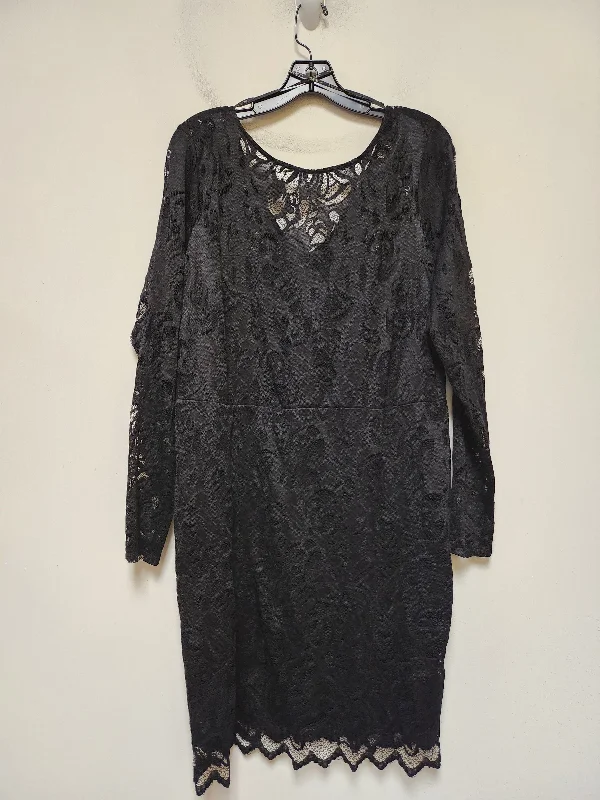 winter dressDress Casual Short By Forever 21 In Black, Size: 2x