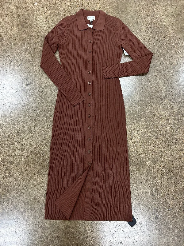 stylish dressDress Casual Maxi By Clothes Mentor In Brown, Size: S