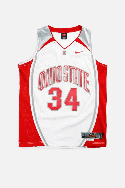 fashionable fitness sweatshirtVintage Ohio State NCAA Basketball Jersey - S