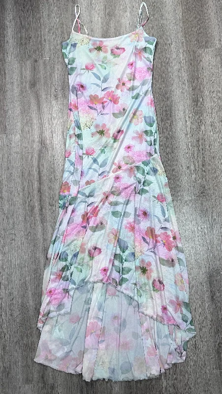 chic slip dressDress Casual Midi By Blue Blush In Floral Print, Size: L