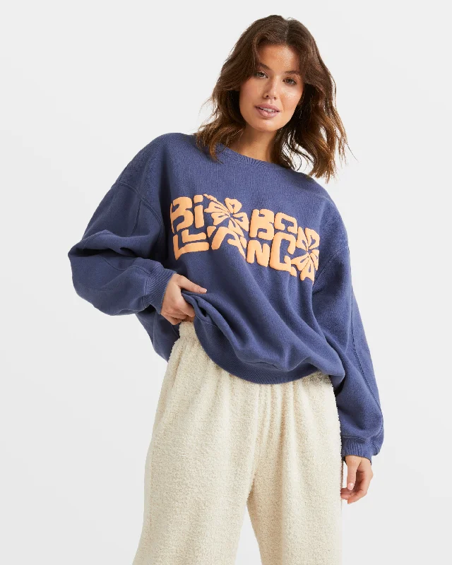 Tiki Vibes Kendall Sweatshirt - Blue Surf