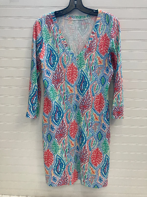 trendy wrap dressDress Designer By Lilly Pulitzer In Multi-colored, Size: S