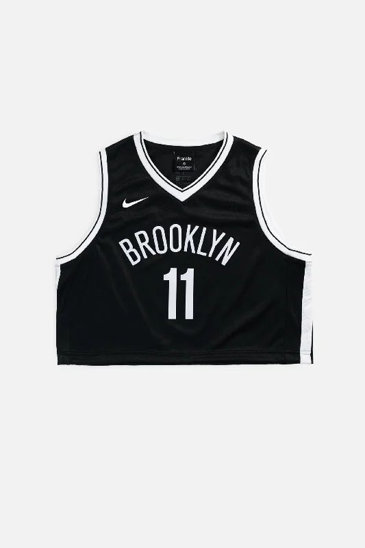 luxury fitness sweatshirtRework Brooklynn Nets NBA Crop Jersey - M