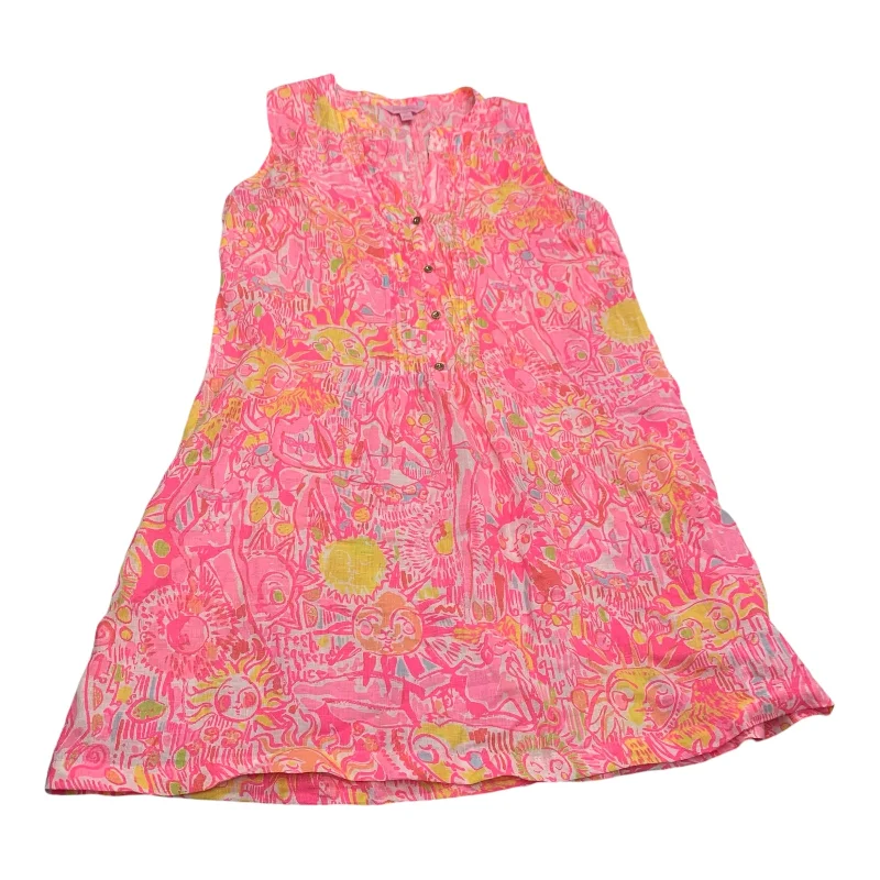 summer dressDress Designer By Lilly Pulitzer In Orange & Pink, Size: M