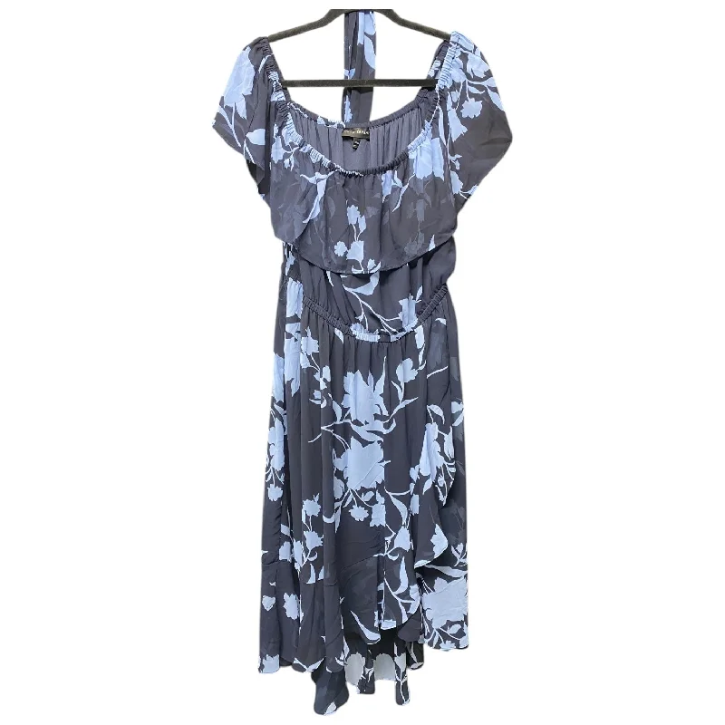 floral midi dressDress Casual Maxi By Lane Bryant In Blue, Size: 16