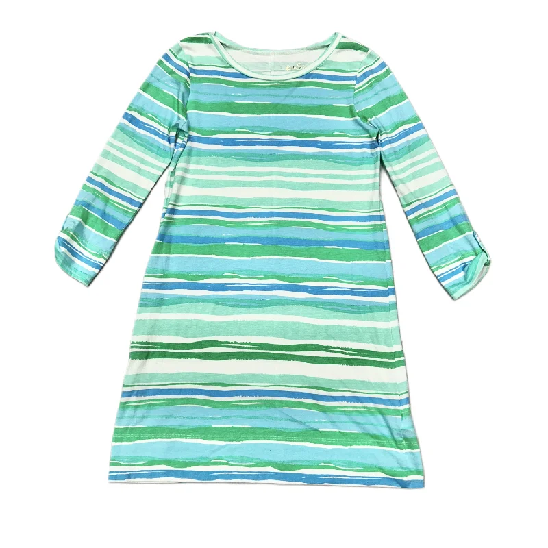 cocktail party dressDress Designer By Lilly Pulitzer In Blue Green, Size: Xs