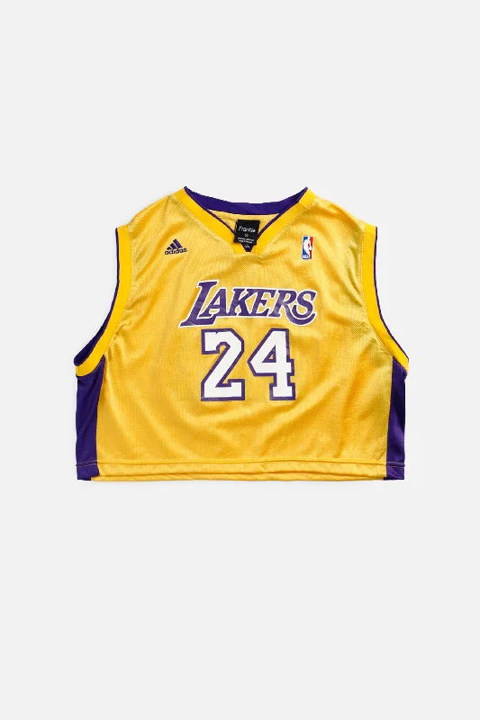 fashion gym hoodieRework LA Lakers NBA Crop Jersey - L