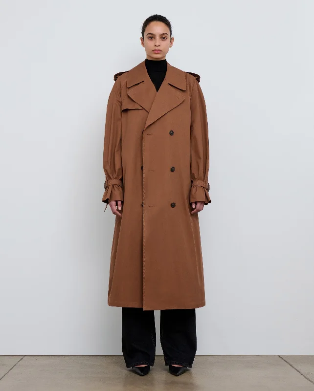 everyday winter coatTRENCH COAT / BROWN