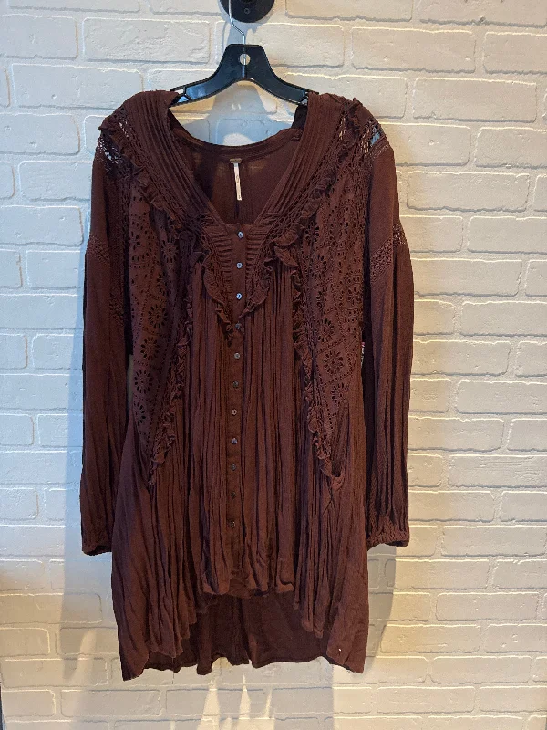 comfy dressDress Casual Short By Free People In Brown, Size: S