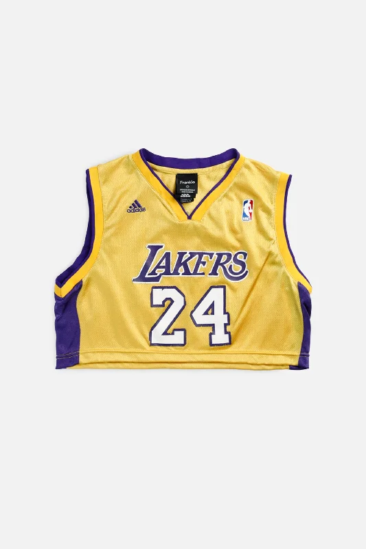 trendy fitness sweatshirtRework LA Lakers NBA Crop Jersey - S