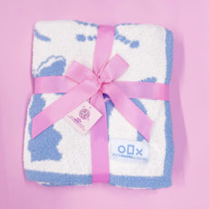 chic slip dressCozy Blue Bow Luxury Throw Blanket