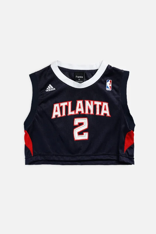 urban sports sweatshirtRework Atlanta Hawks NBA Crop Jersey - XS