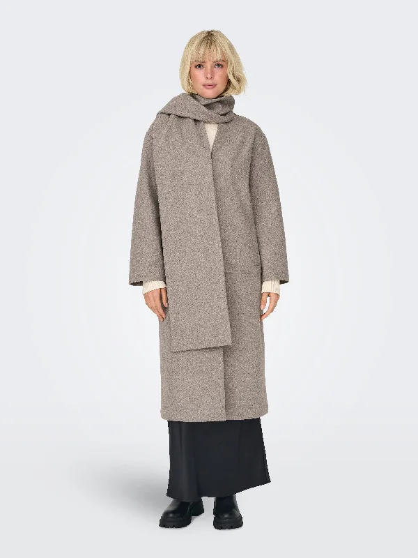 graphic coatElba Scarf Coat