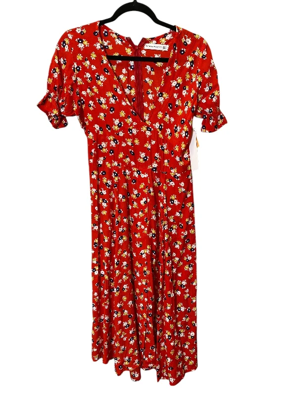 sleeveless dressDress Casual Midi By Faithfull The Brand In Floral Print, Size: Xs