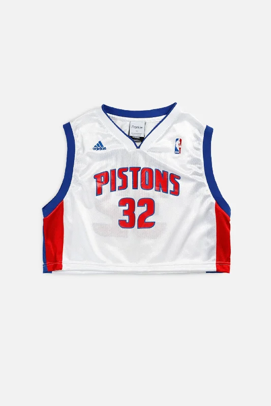 functional sports hoodieRework Detroit Pistons NBA Crop Jersey - M