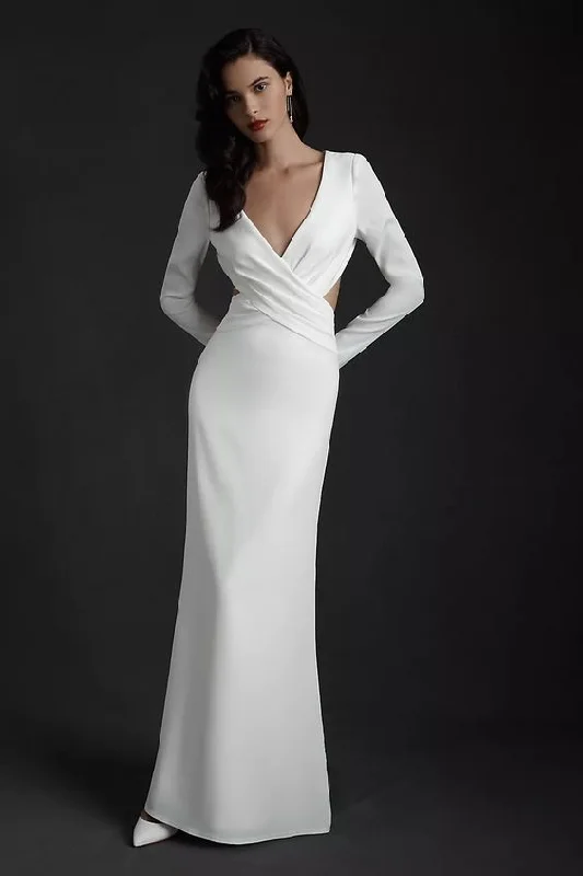 draped dressTadashi Shoji Payton Gown