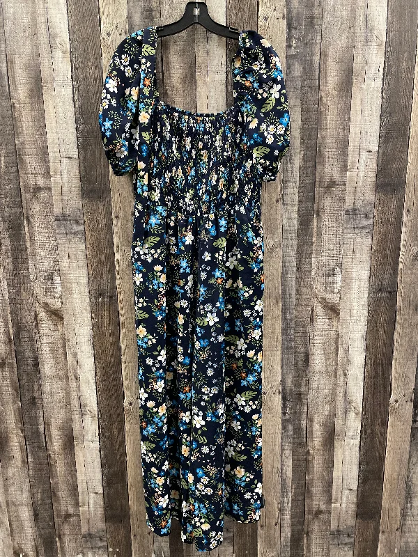 casual evening dressDress Casual Maxi By Cme In Floral Print, Size: Xl