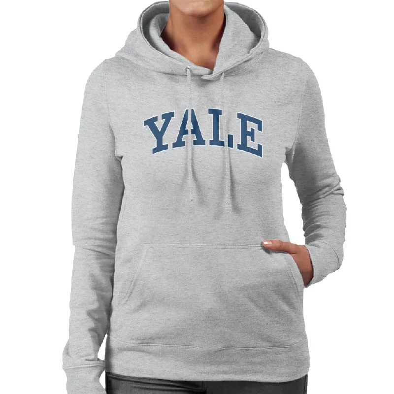 high-quality hoodieYale University Blue Block Logo Women's Hooded Sweatshirt