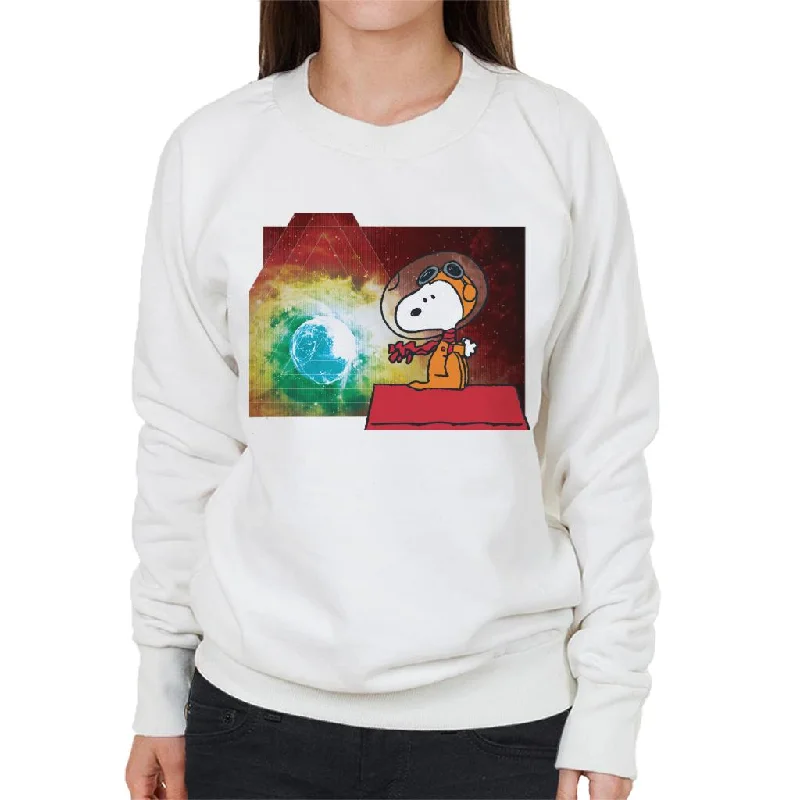 performance gym sweatshirtPeanuts Snoopy Kennel Ship Overlooking Earth Women's Sweatshirt