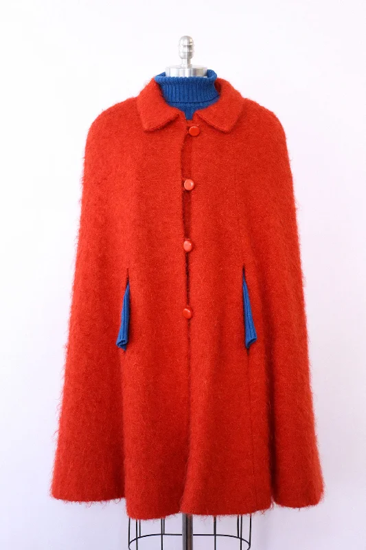 wool-blend coatTangerine Mod Mohair Cape S/M