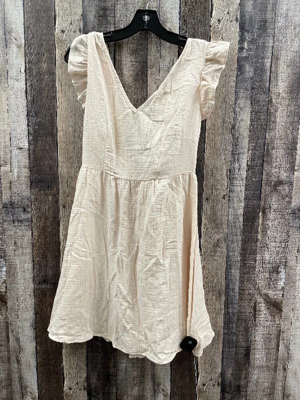 chic wrap dressDress Casual Short By Cupshe In Tan, Size: M