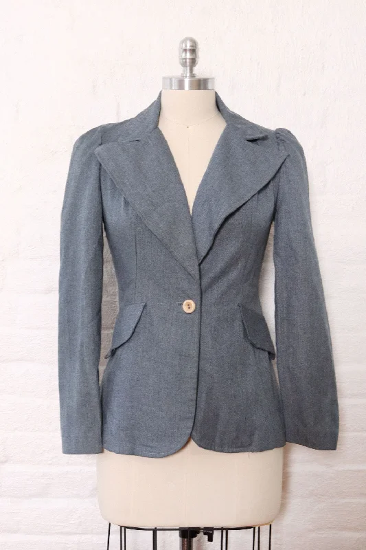 fitted trench coat1970s does 1940s Charming Blazer XS