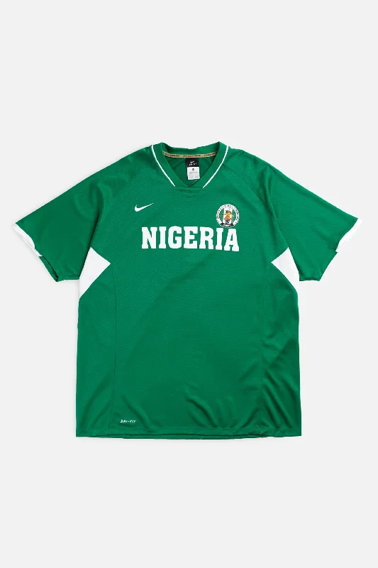 stylish athletic hoodieVintage Nike Nigeria Basketball Jersey - XL