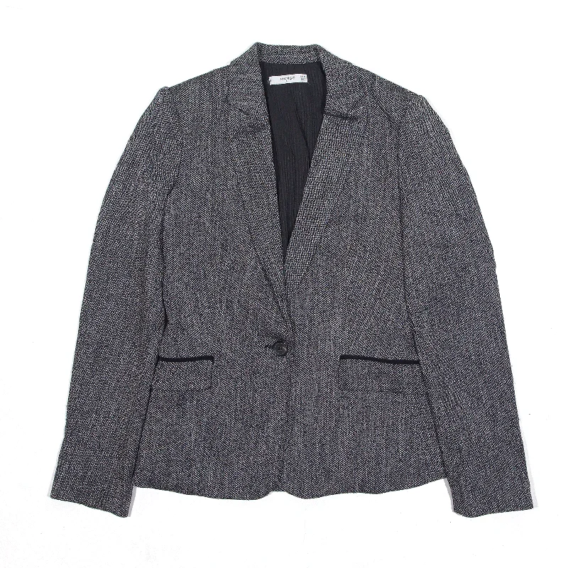 modern outerwearMANGO Blazer Jacket Grey Womens S