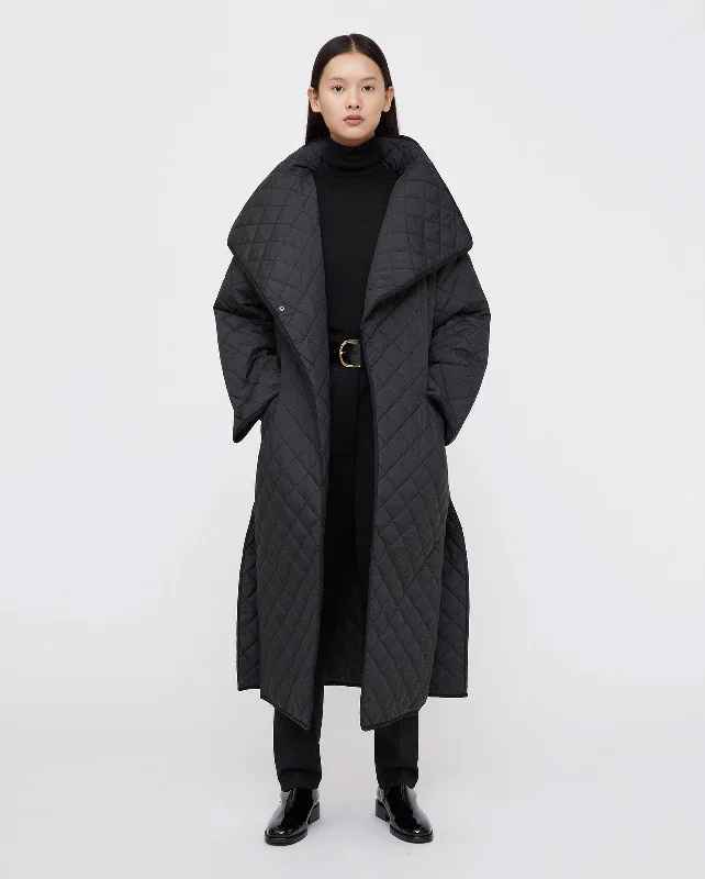 windproof jacketQUILTED COAT / BLACK