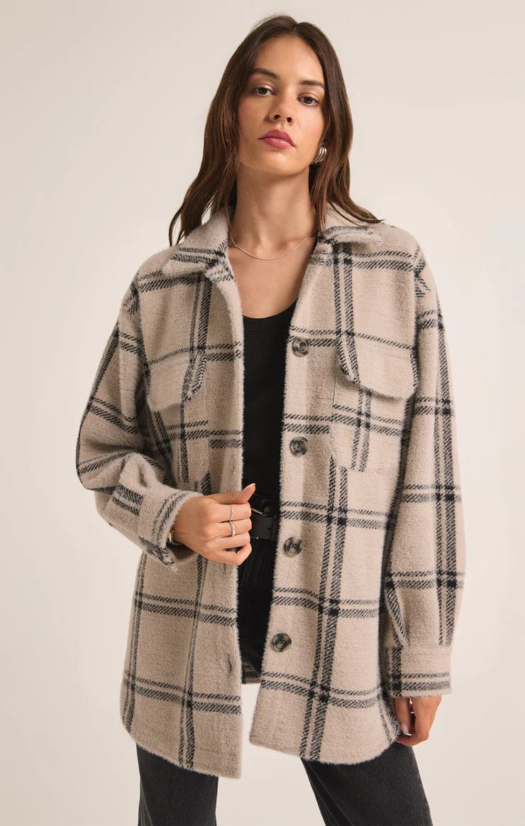 stylish raincoatPlaid Tucker Jacket