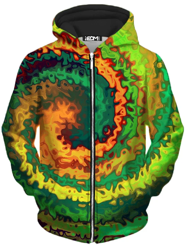 modern hoodieAbstract Rotation Unisex Zip-Up Hoodie