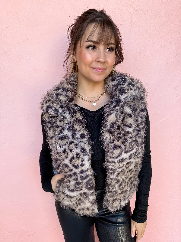 classic bomber jacketWant You Around Faux Fur Vest