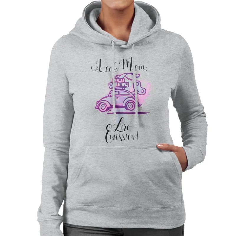 stylish pullover sweatshirtVolkswagen Look Mom Zero Emission Women's Hooded Sweatshirt