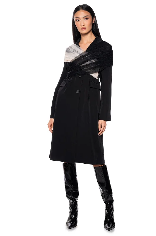 chic coatBALLETCORE ZIPPER FUNCTION TRENCH