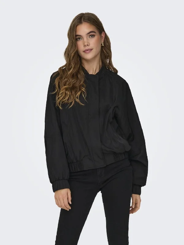 windbreaker jacketMinna B Oversized Bomber Jacket