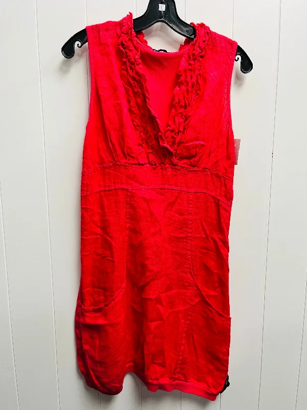 elegant maxi dressDress Casual Short By MADE IN ITALY In Coral, Size: S