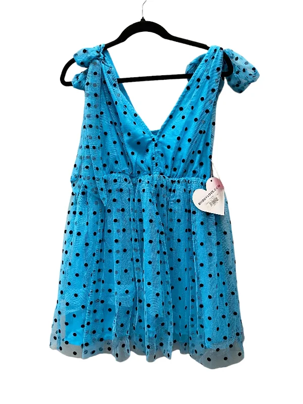 spaghetti strap dressDress Designer By Buddy Love In Blue, Size: L