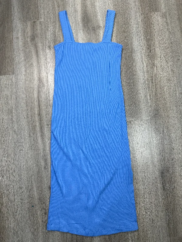 pleated maxi dressDress Casual Midi By Old Navy In Blue, Size: L