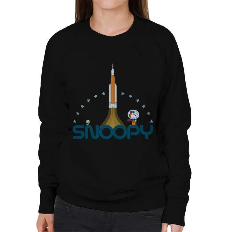 breathable workout hoodiePeanuts Snoopy Woodstock Star Rocket Women's Sweatshirt