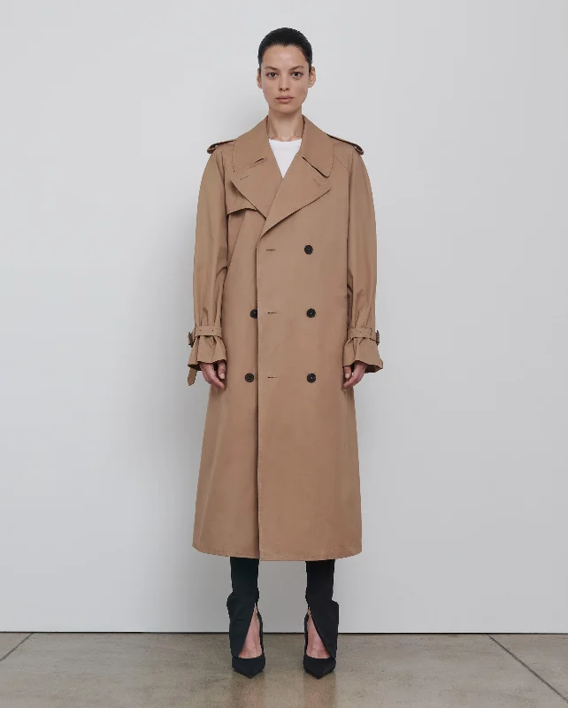 chic wool coatTRENCH COAT / TAN