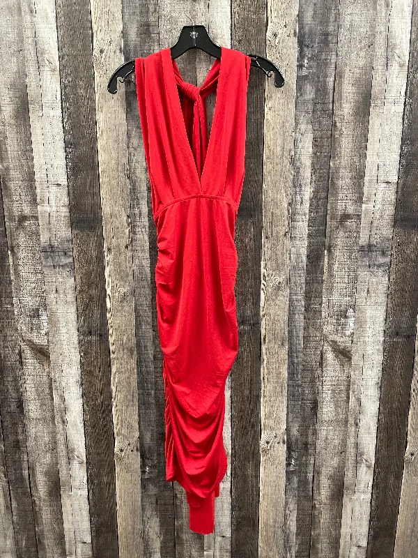 one-shoulder dressDress Party Short By Moda Intl In Red, Size: S