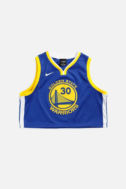 loose fit sports sweatshirtRework Golden State Warriors NBA Crop Jersey - M