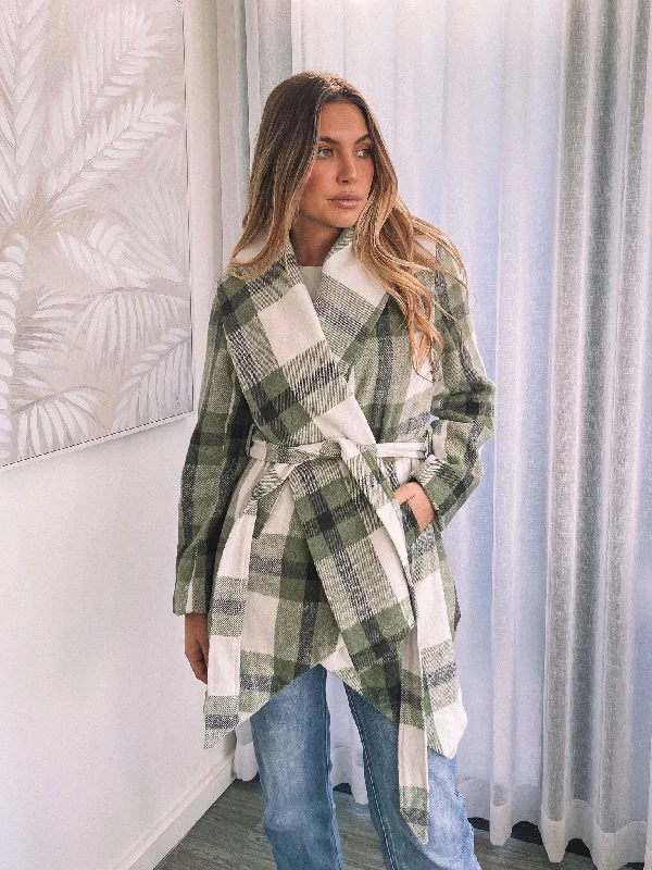 trendy bomber coatRavina Jacket - Green Check