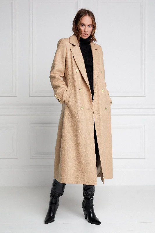 tailored blazer coatDouble Breasted Coat (Camel)