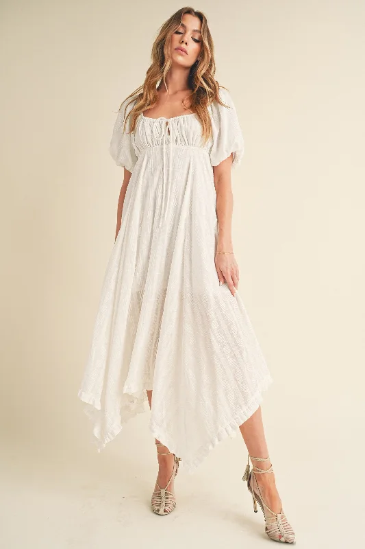 floral midi dressWhite Flowy Dress