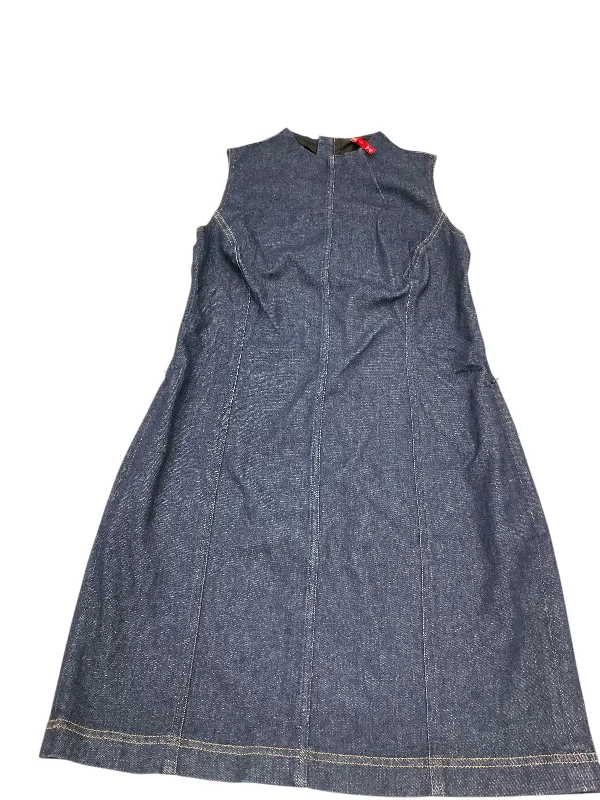 trendy dressDress Casual Midi By Spanx In Blue Denim, Size: M